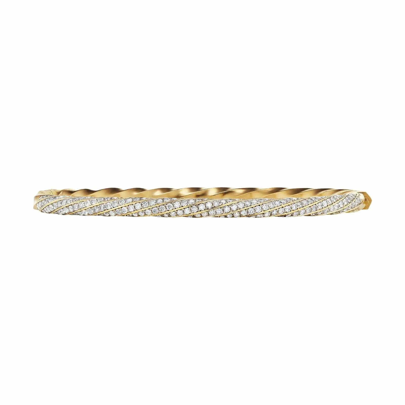 Cable Edge Bracelet with Pav Diamonds