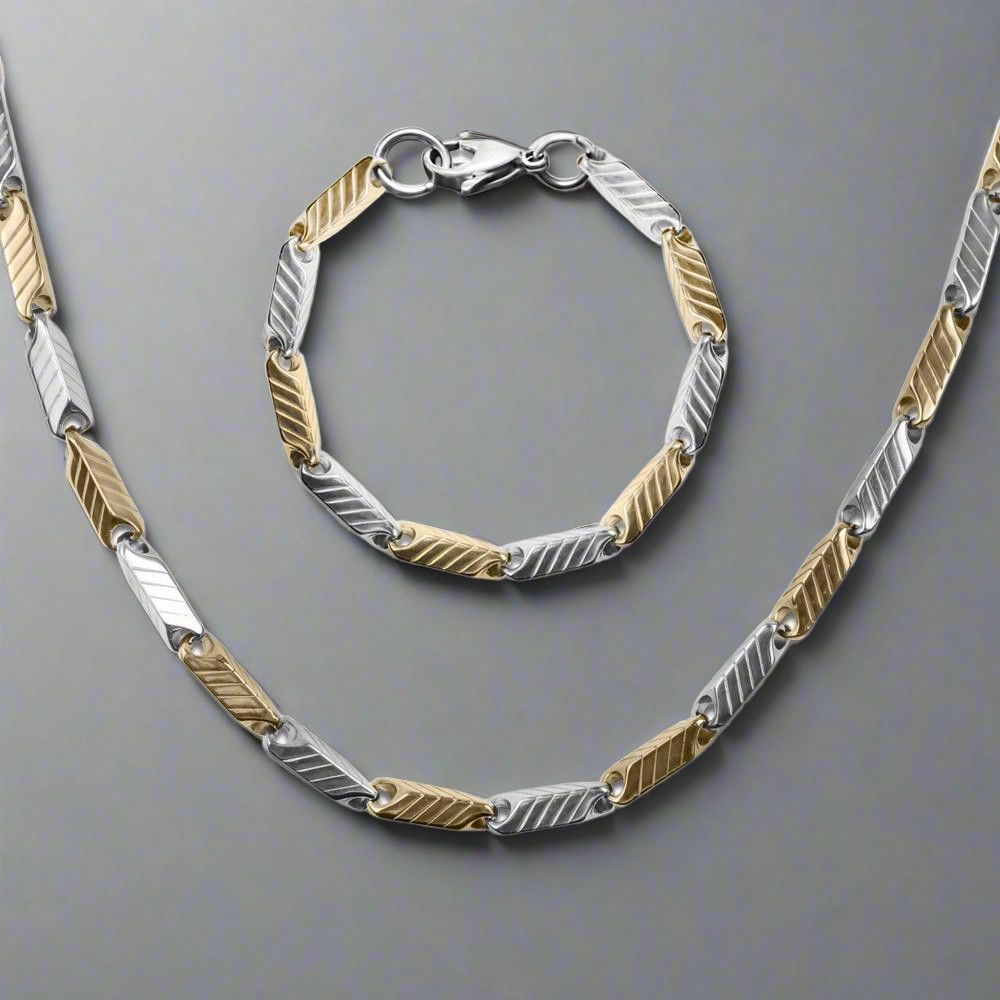 Chevron Steel Set