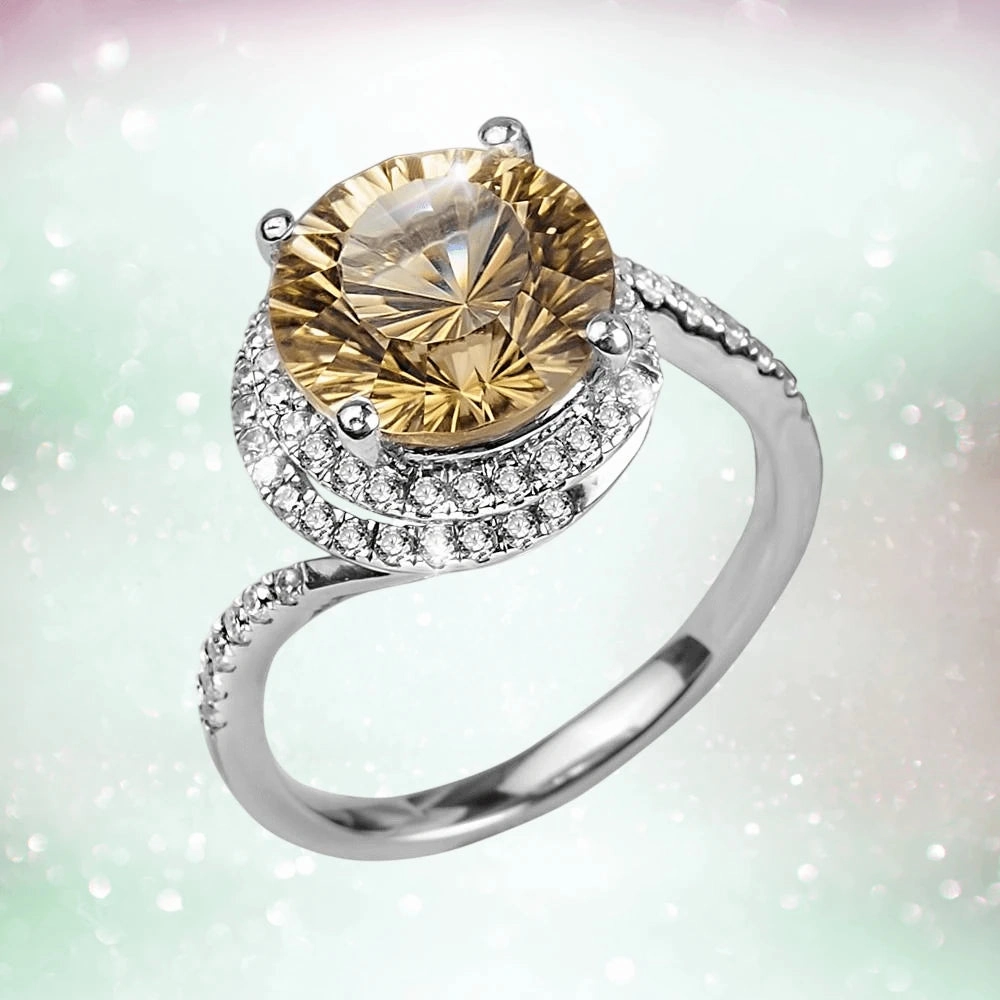 Citrine Firecracker Ring