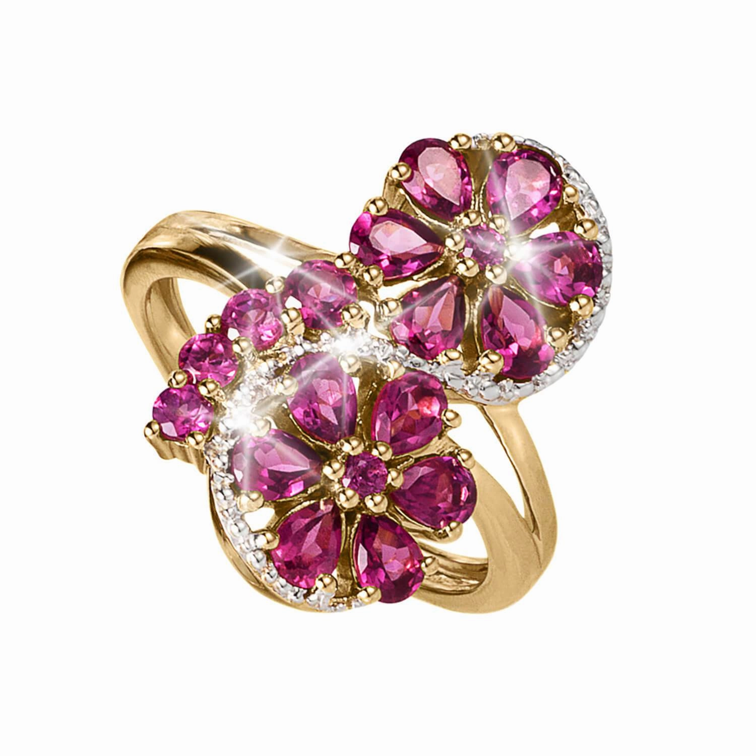 Cocktail Hour Rhodolite Ring