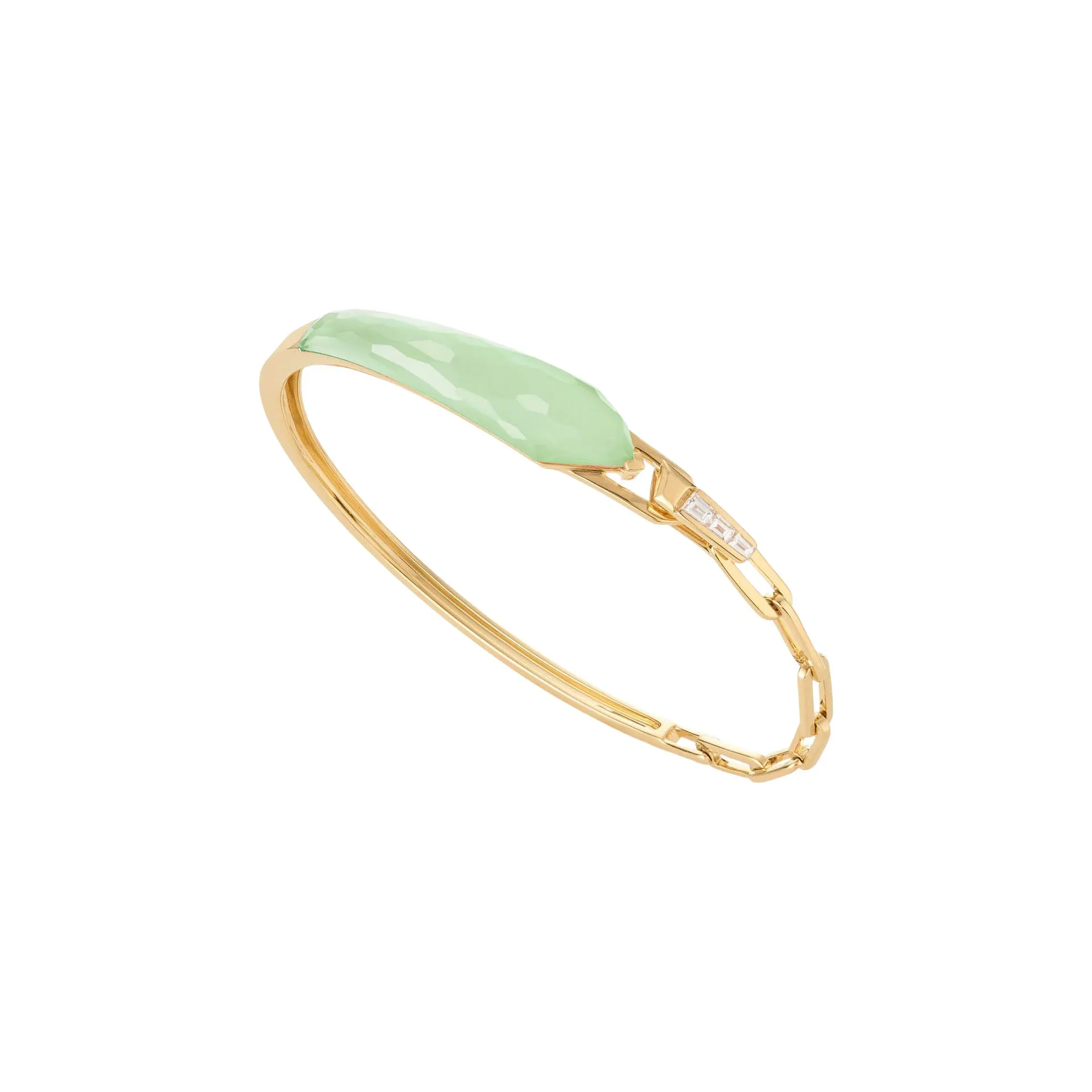 Crystal Haze Shard Slimline Linked Bracelet in Chrysolemon