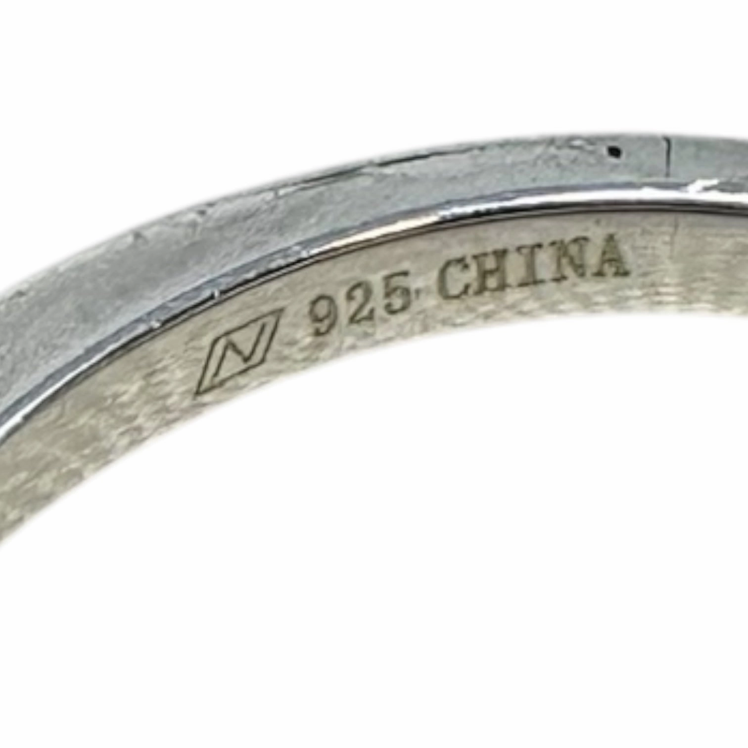 CZ & Sterling Silver Halo Ring By Unbranded, Size: 7
