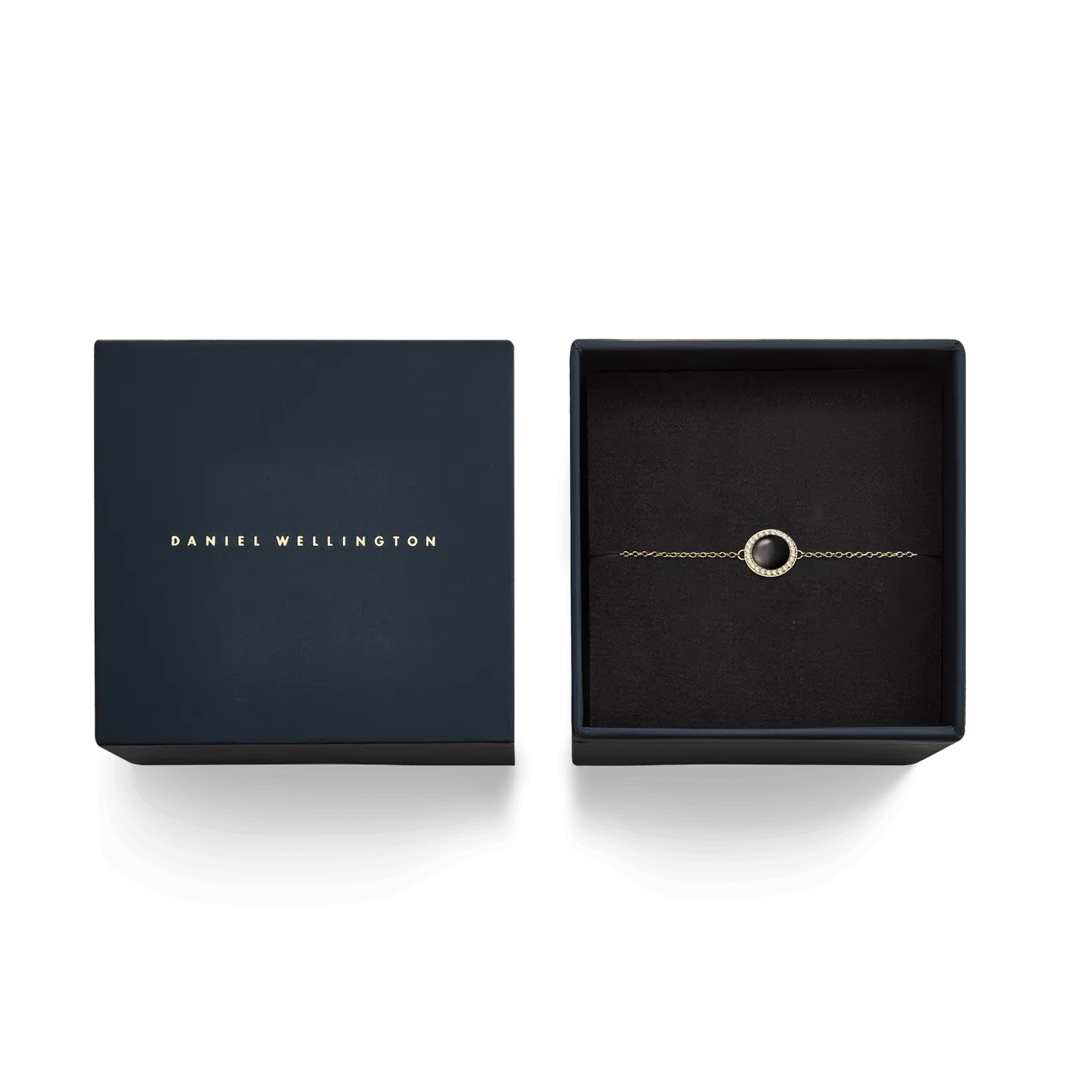 Daniel Wellington Audrey Black Agathe Gold Bracelet DW00401426