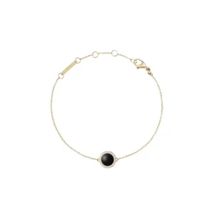 Daniel Wellington Audrey Black Agathe Gold Bracelet DW00401426