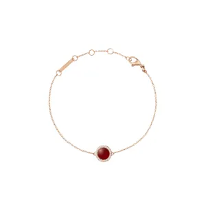 Daniel Wellington Audrey Red Agathe Rose Gold Bracelet DW00401428