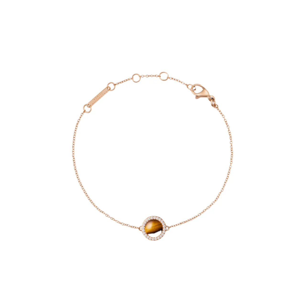 Daniel Wellington Audrey Tiger Eye Rose Gold Bracelet DW00401433