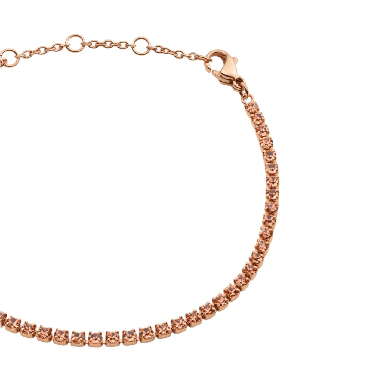 Daniel Wellington Classic Tennis Apricot Rose Gold Bracelet DW00401112