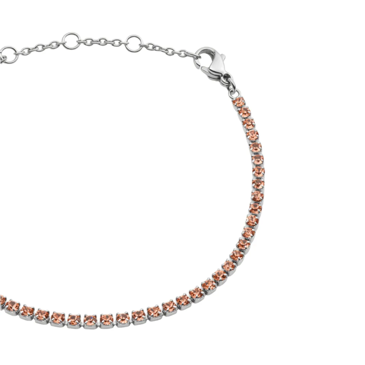 Daniel Wellington Classic Tennis Apricot Silver Bracelet DW00401111
