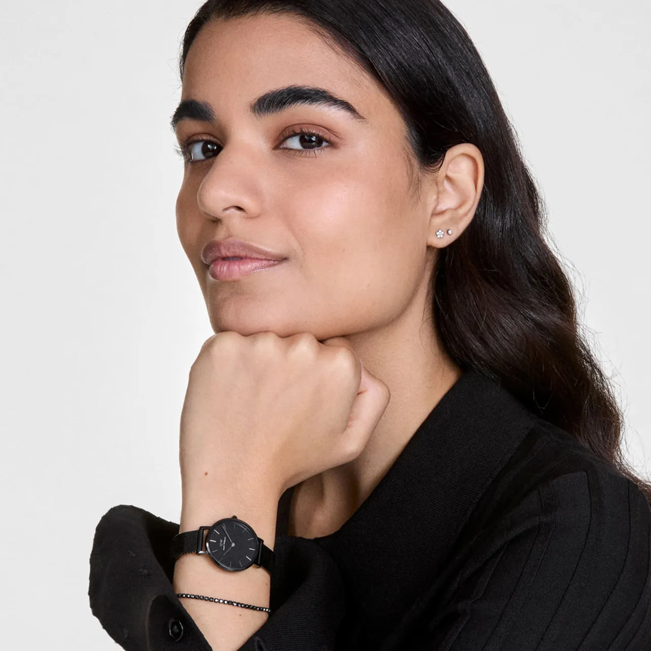 Daniel Wellington Classic Tennis Nightfall Silver Bracelet DW00401108