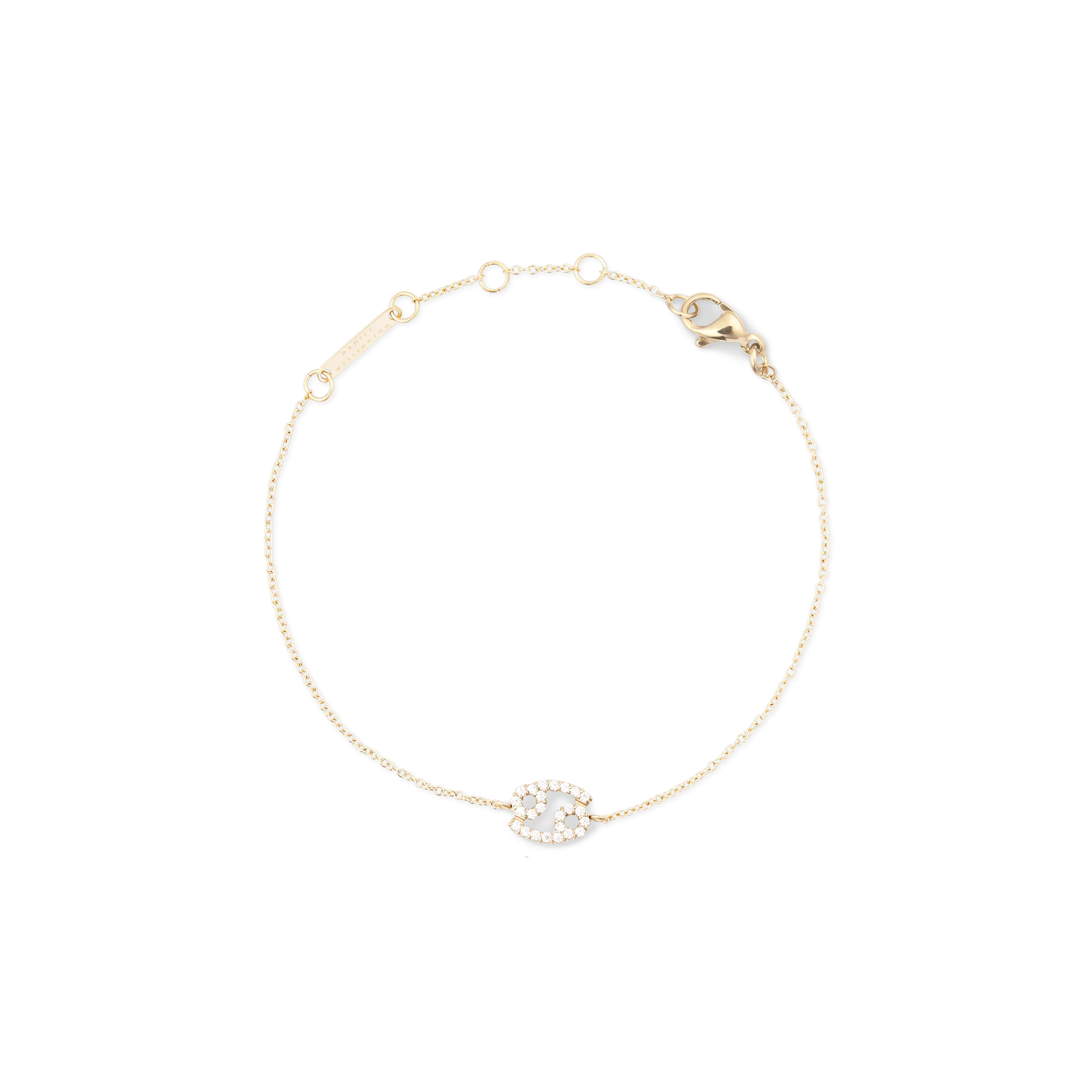 Daniel Wellington Crystal Zodiac Chain Bracelet Gold