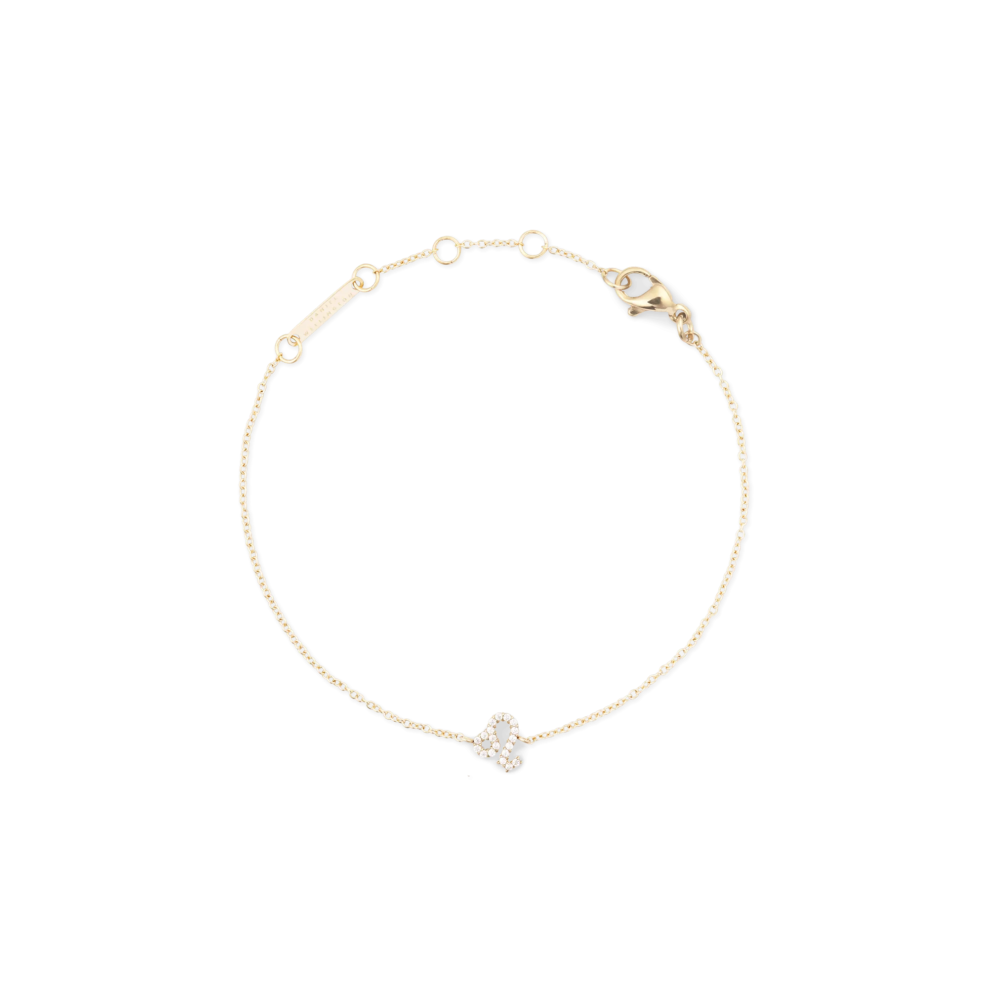 Daniel Wellington Crystal Zodiac Chain Bracelet Gold