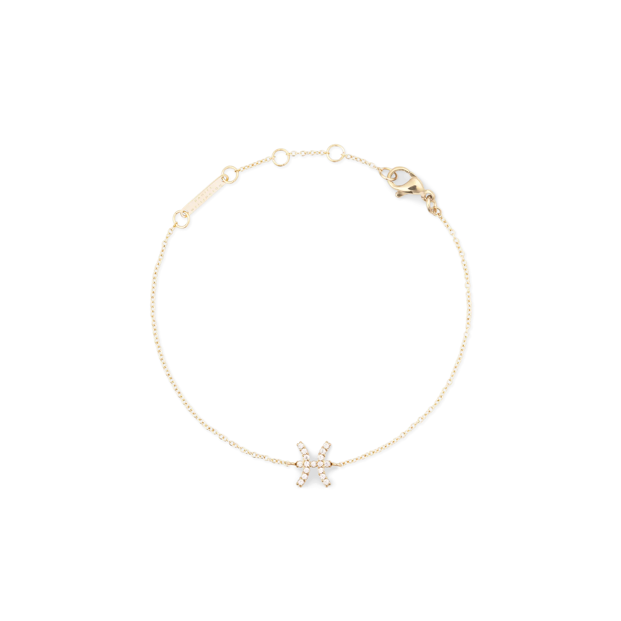 Daniel Wellington Crystal Zodiac Chain Bracelet Gold