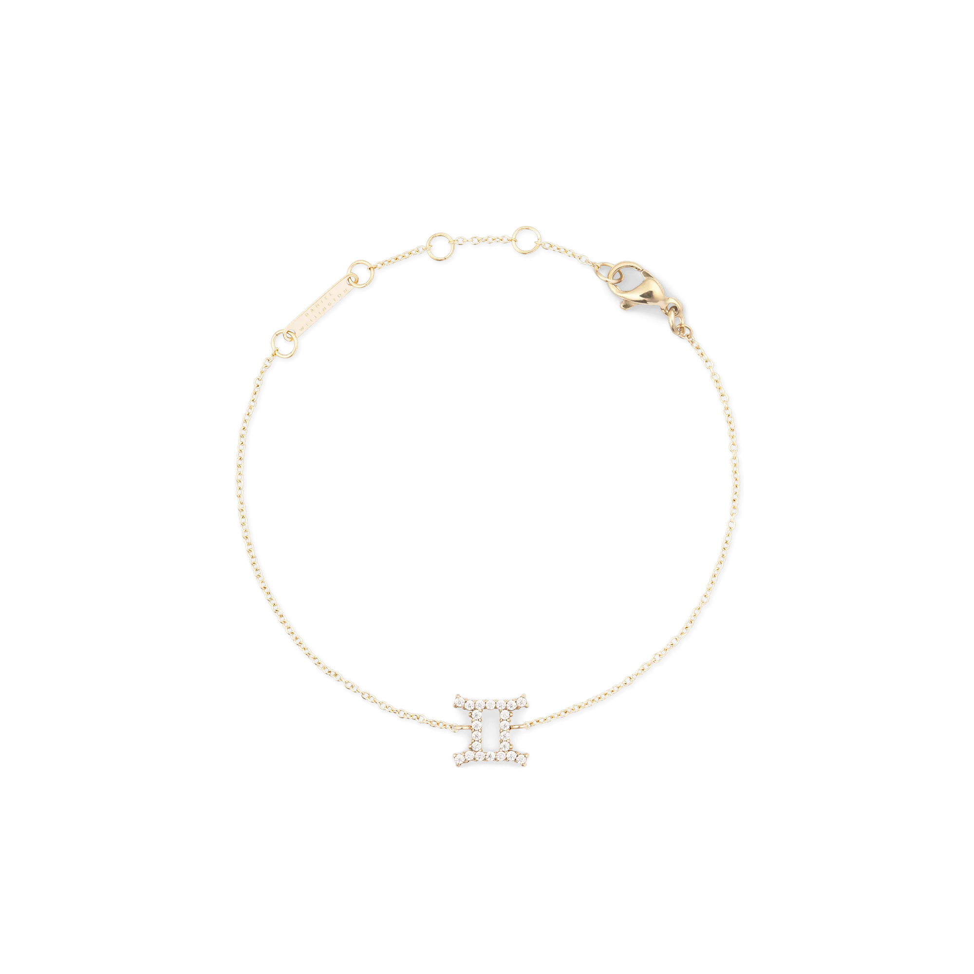 Daniel Wellington Crystal Zodiac Chain Bracelet Gold