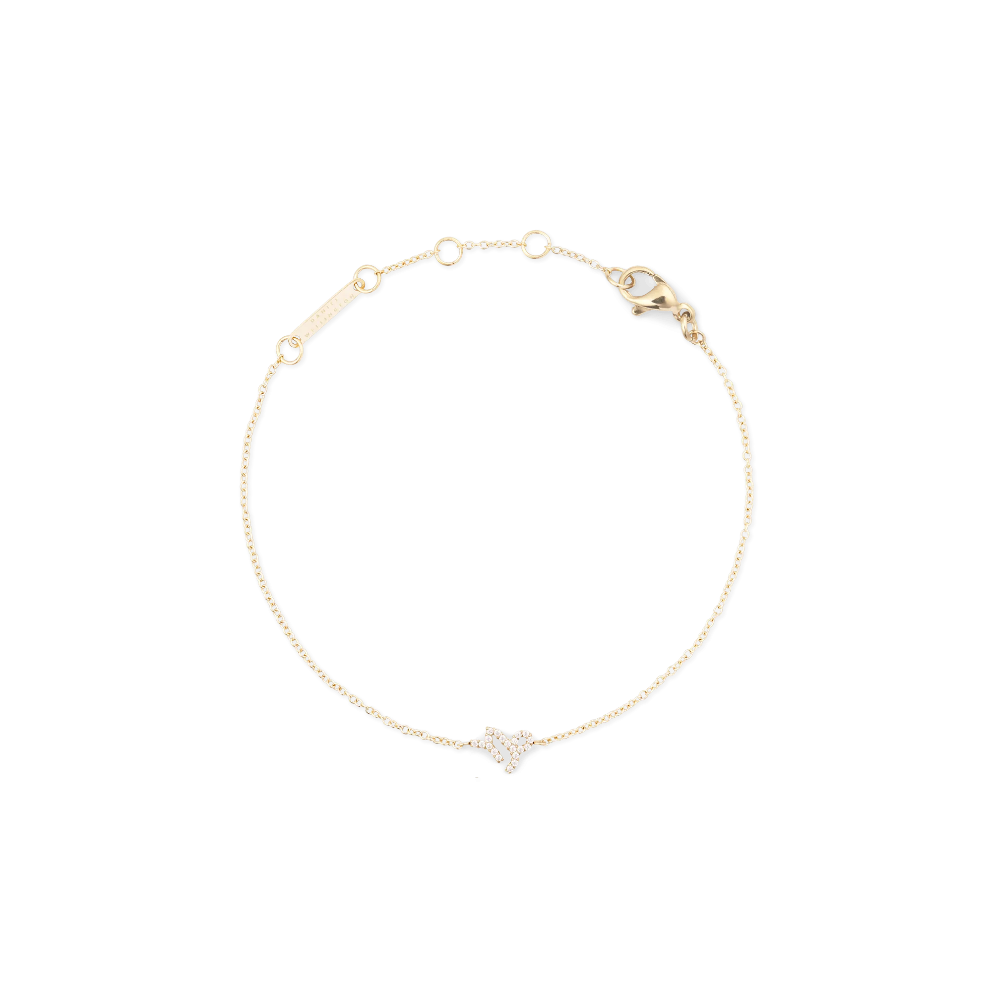 Daniel Wellington Crystal Zodiac Chain Bracelet Gold