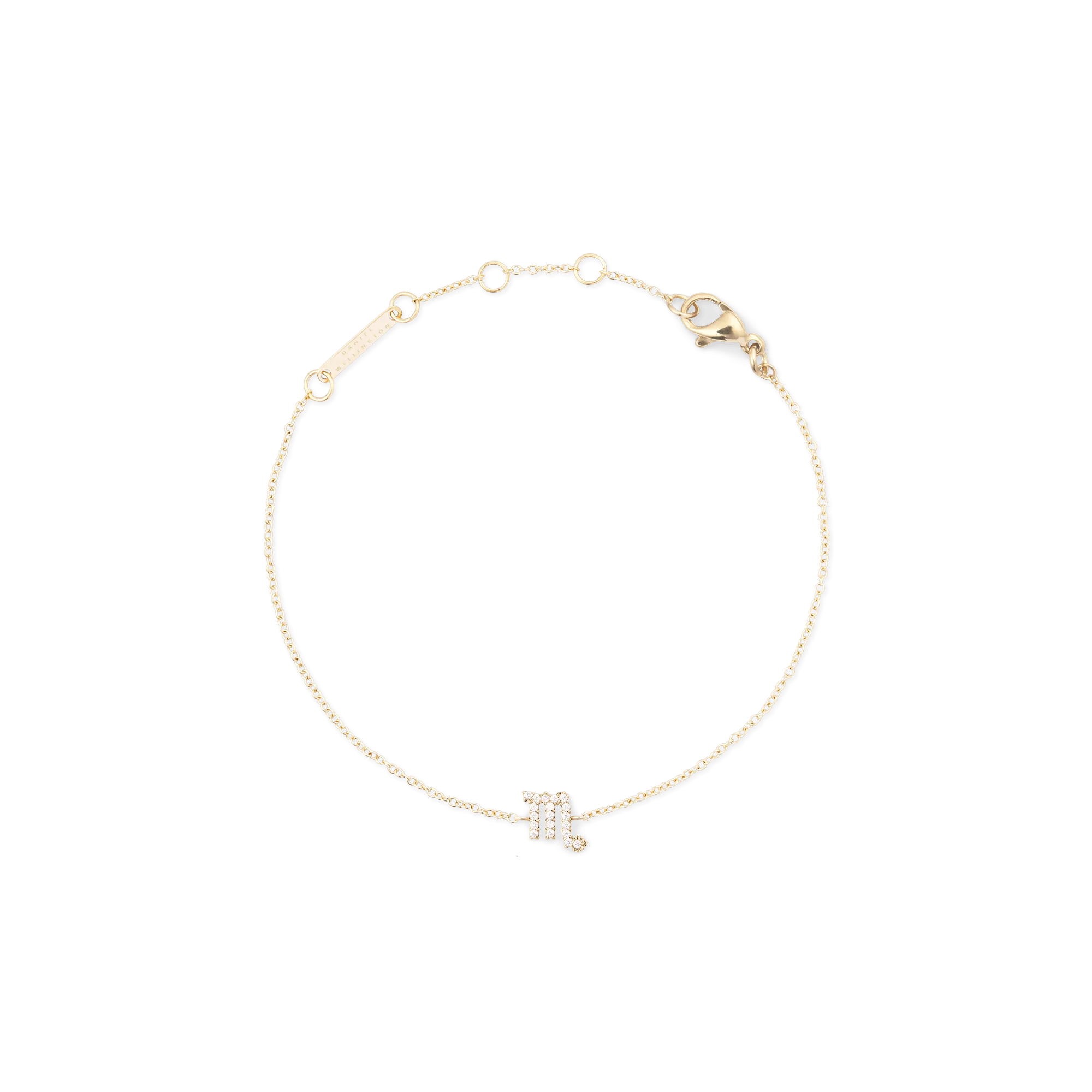Daniel Wellington Crystal Zodiac Chain Bracelet Gold