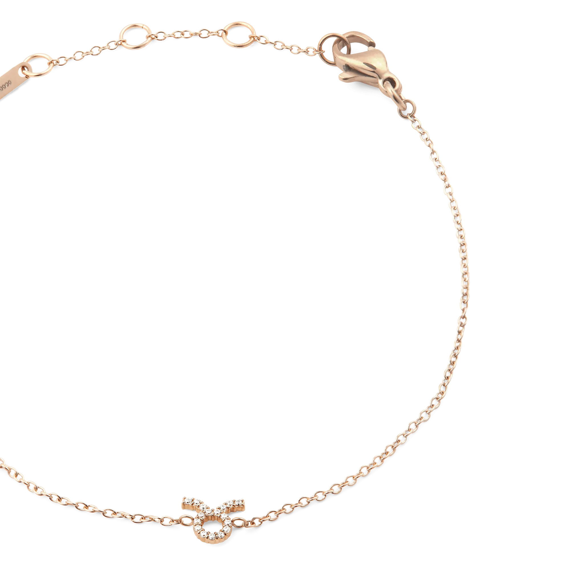 Daniel Wellington Crystal Zodiac Chain Bracelet Rose Gold