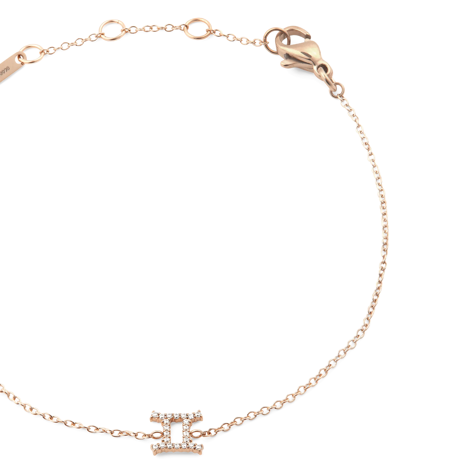 Daniel Wellington Crystal Zodiac Chain Bracelet Rose Gold