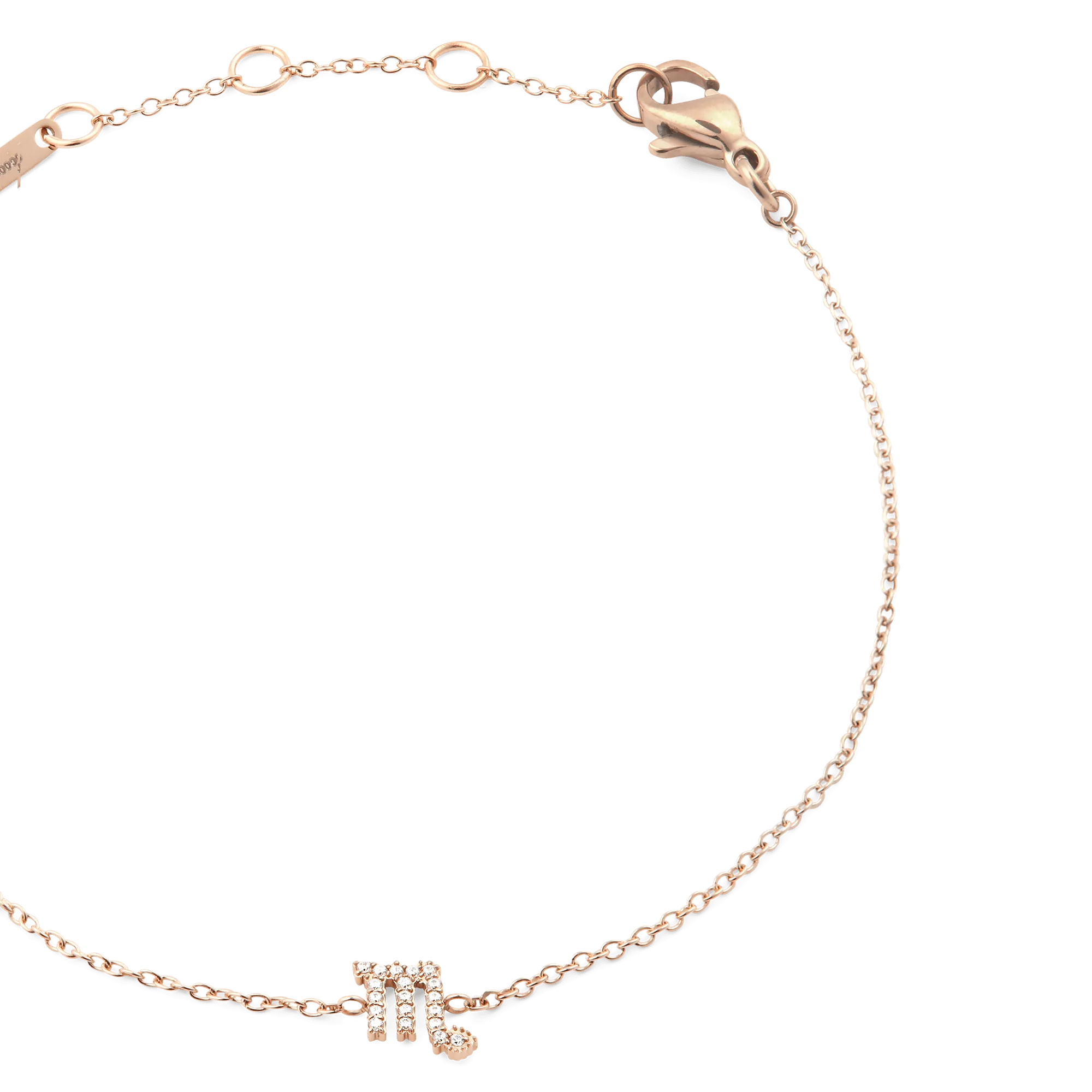 Daniel Wellington Crystal Zodiac Chain Bracelet Rose Gold