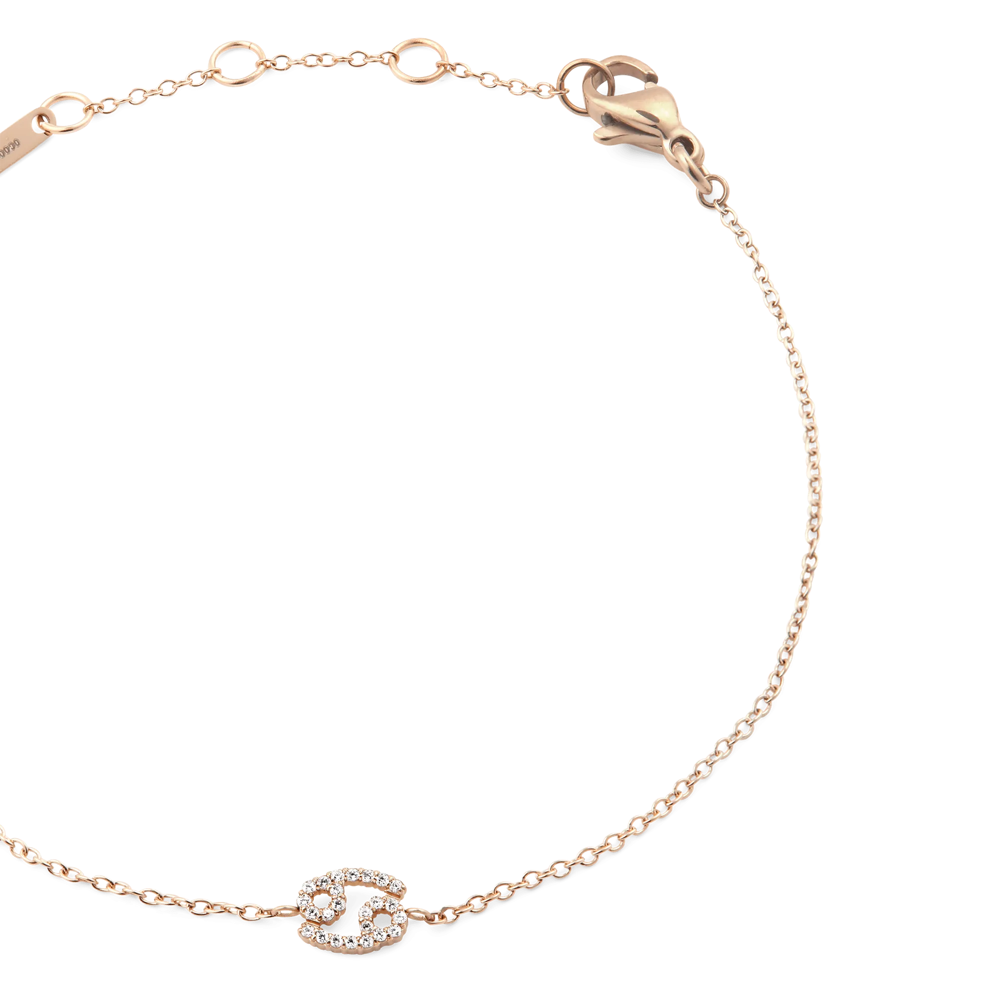 Daniel Wellington Crystal Zodiac Chain Bracelet Rose Gold