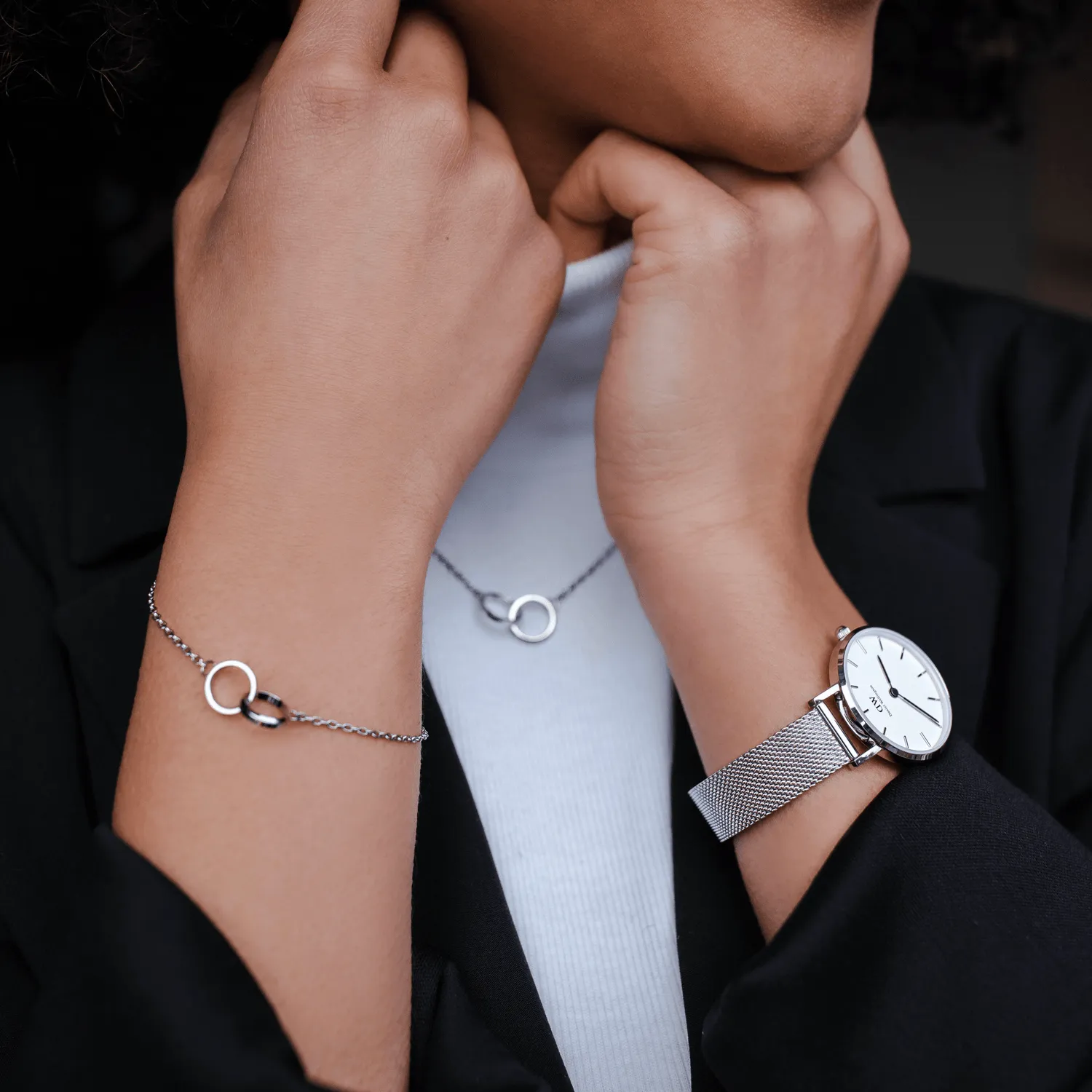 Daniel Wellington Elan Unity Silver Bracelet 175mm DW00400164