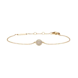 Daniel Wellington Pav Crystal Pendant Gold Bracelet DW00400641