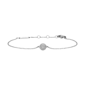 Daniel Wellington Pav Crystal Pendant Silver Bracelet DW00400656