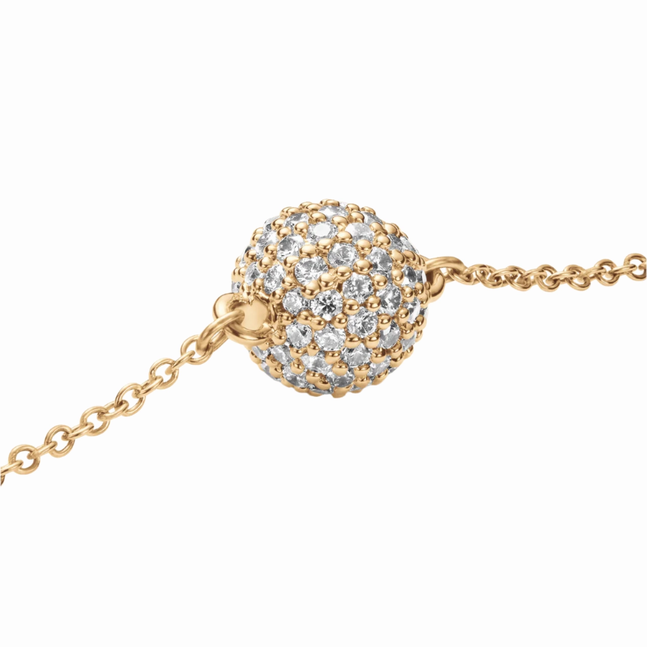 Daniel Wellington Pav Crystal Pendant Gold Bracelet DW00400641