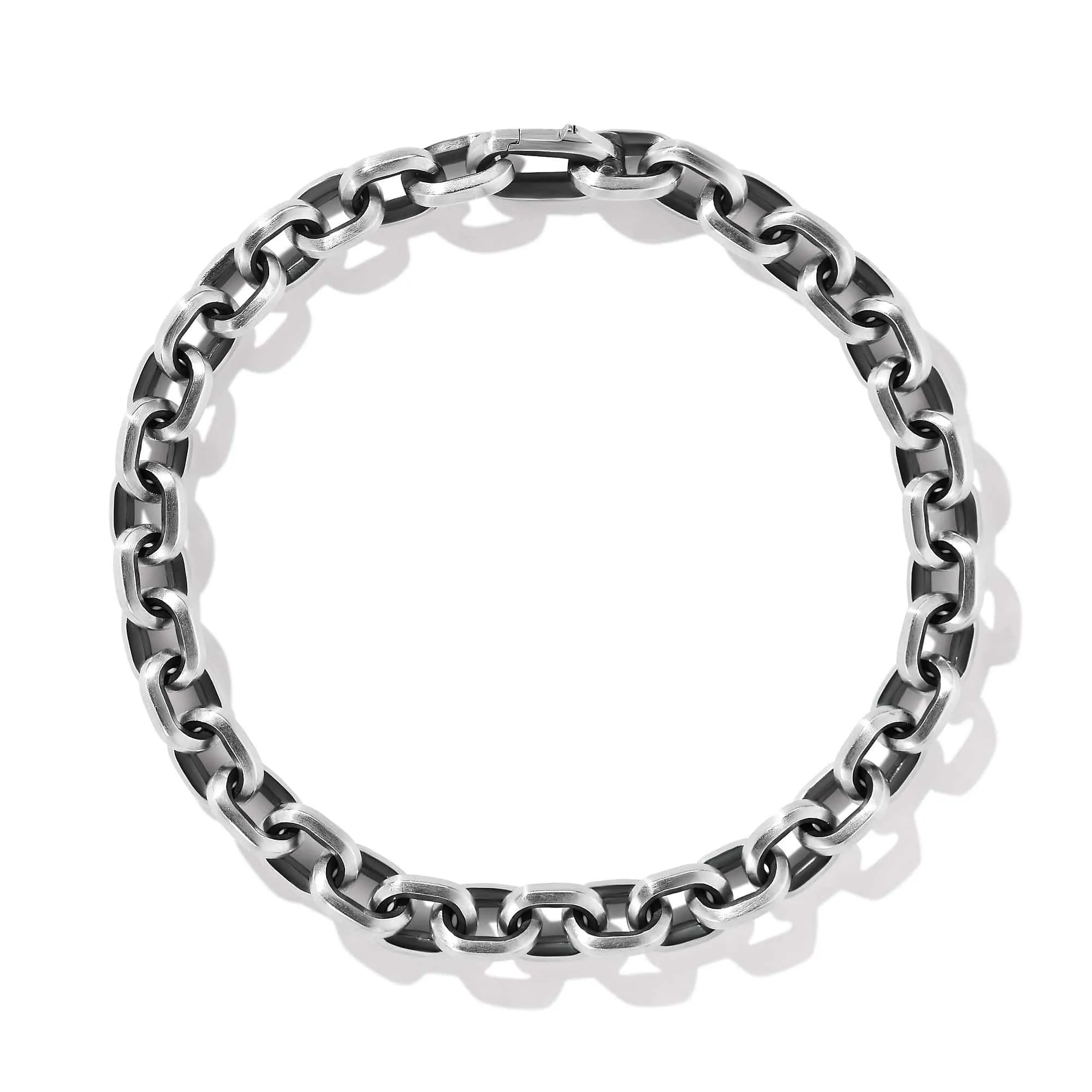 Deco Chain Link Bracelet in Sterling Silver