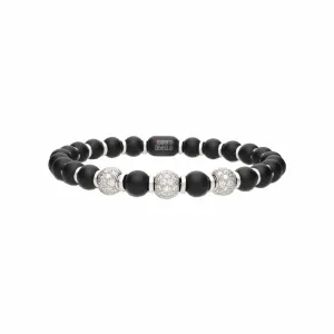 Diamond and Black Ceramic Sfera Bracelet