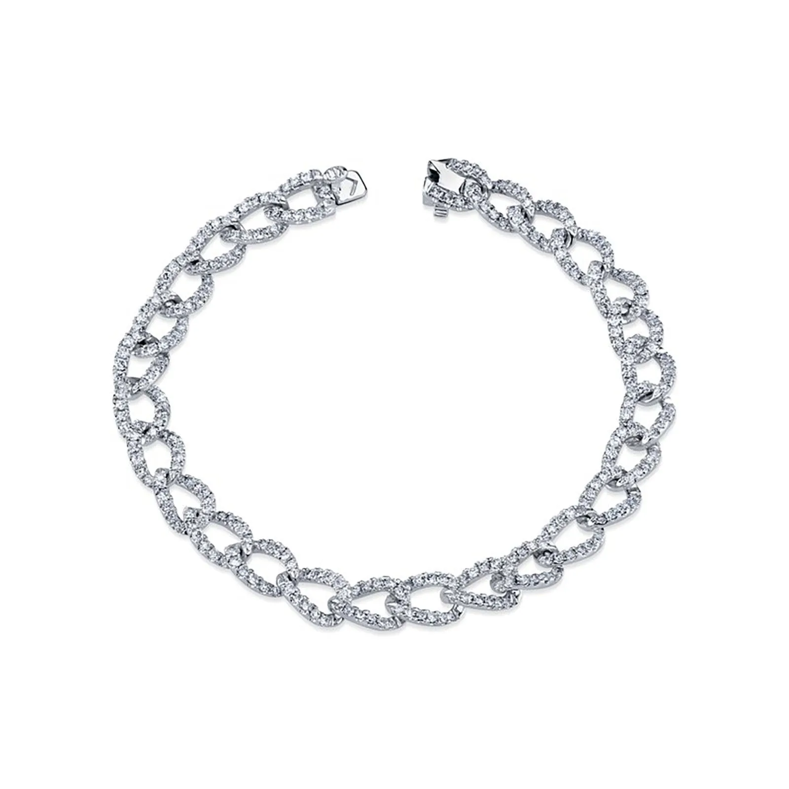 Diamond Cable Link Bracelet