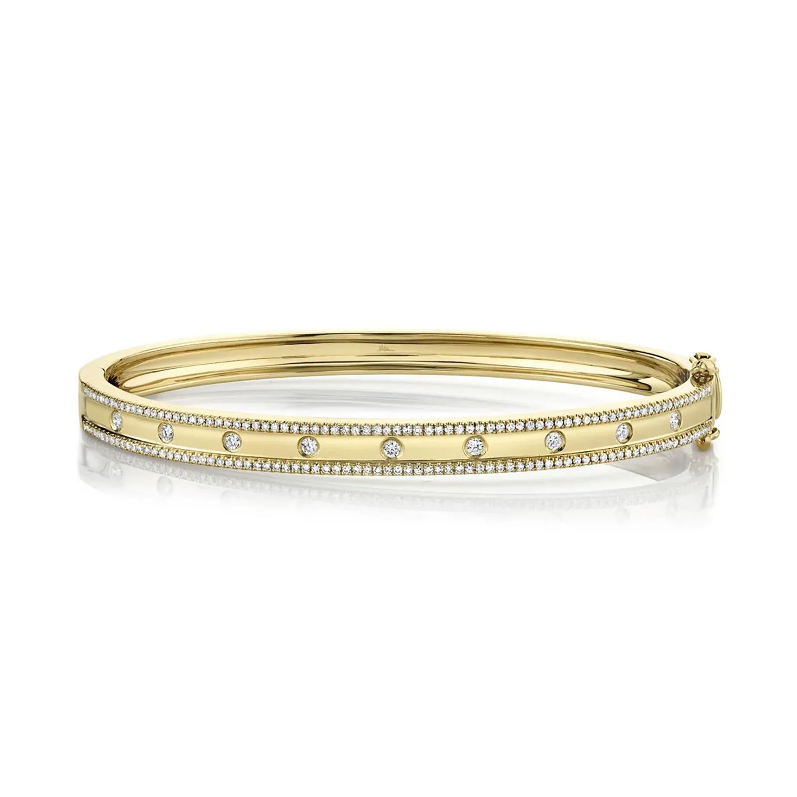 Diamond Hinged Bangle