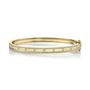 Diamond Hinged Bangle