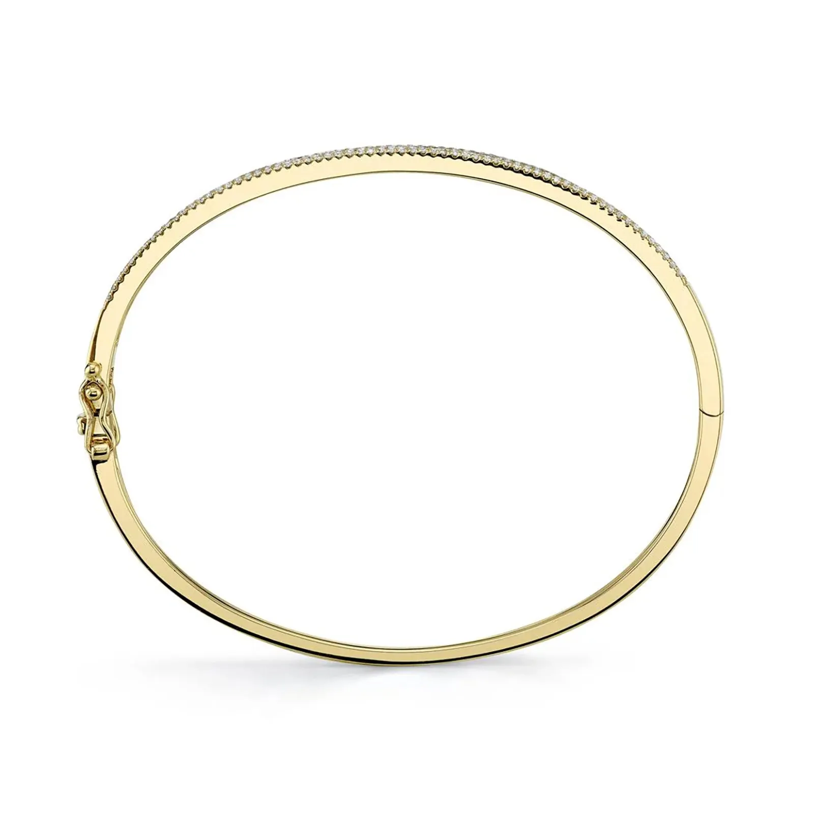 Diamond Hinged Bangle