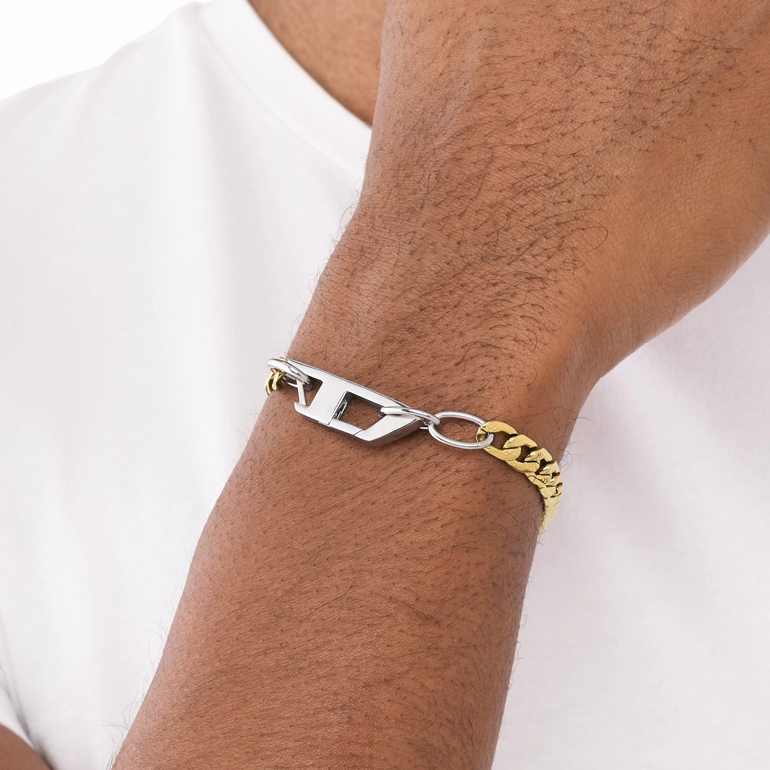 Diesel Steel Gold Bracelet DX1437931