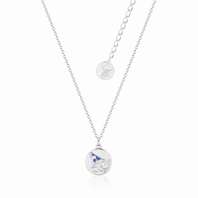 Disney Fantasia Sorcerer's Mickey Reversible Medallion Pendant on 45 7cm Chain