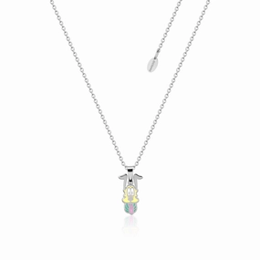 DISNEY Stainless Steel 47cm Animated Pluto Pendant on Chain