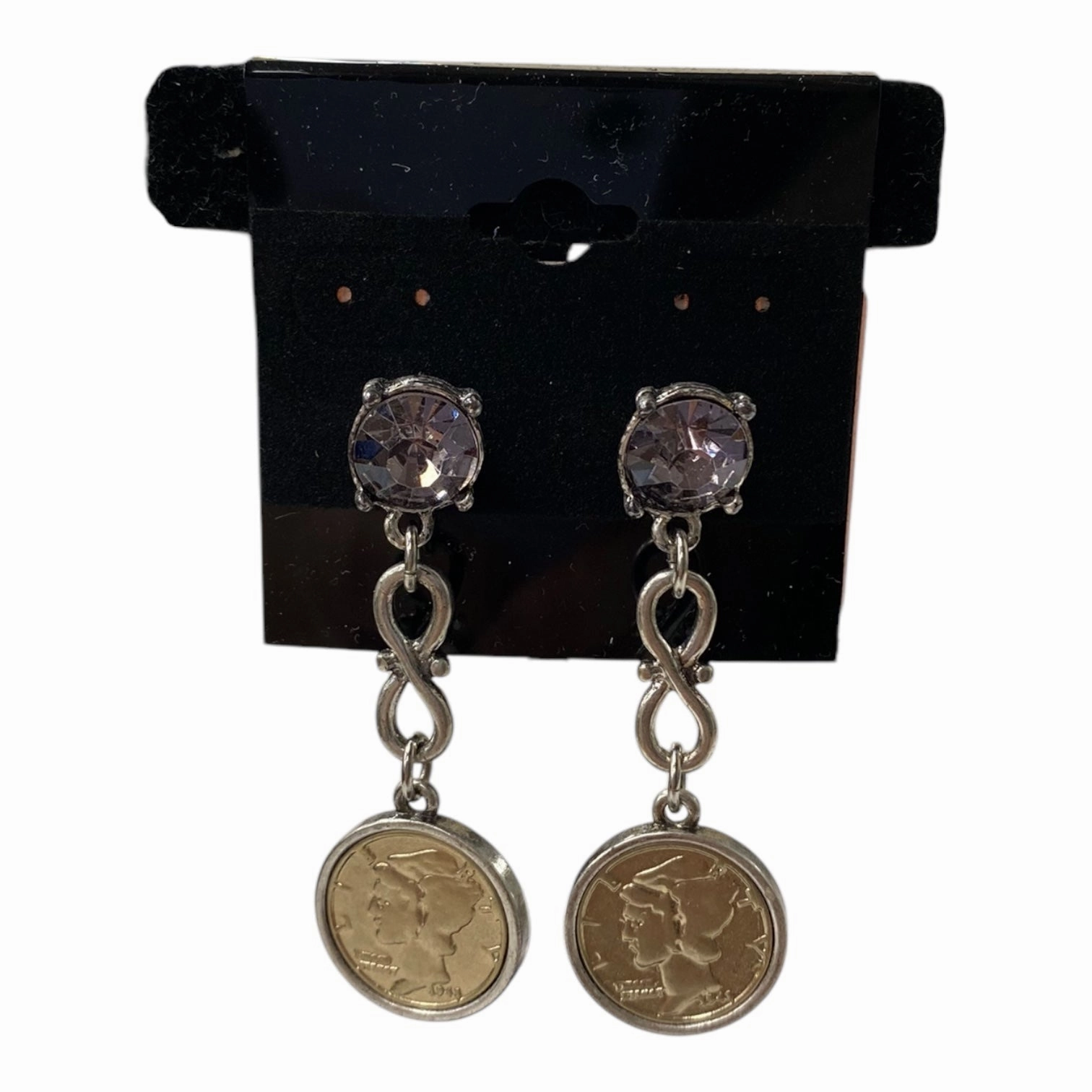Earrings Dangle/Drop By Chicos In Silver