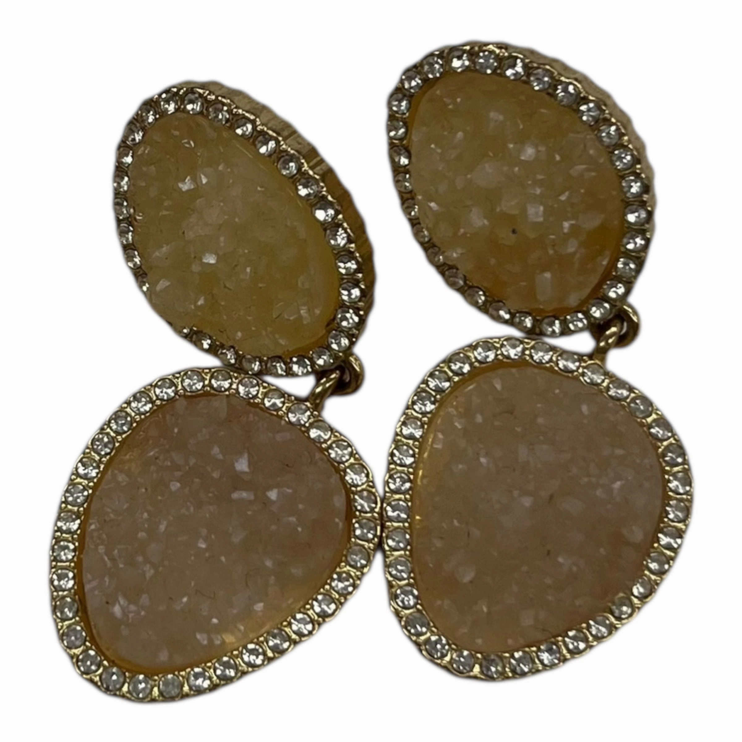 Earrings Dangle/Drop By Clothes Mentor In Gold & Pink