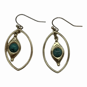 Earrings Dangle/Drop By Clothes Mentor In Teal