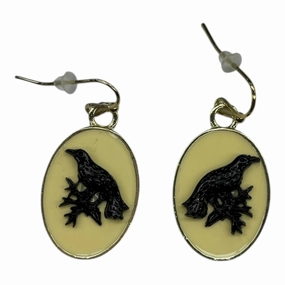Earrings Dangle/Drop By Cmf In Black & Cream