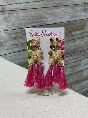 Earrings Dangle/Drop By Lilly Pulitzer In Gold & Pink