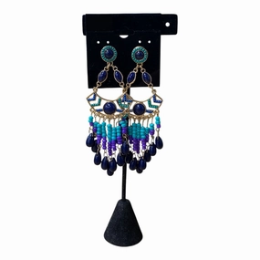 Earrings Dangle/Drop By Loft In Blue & Purple