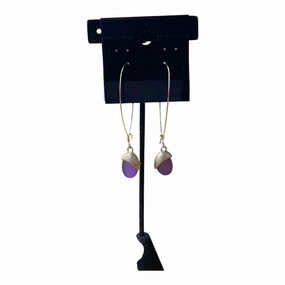 Earrings Dangle/Drop In Purple