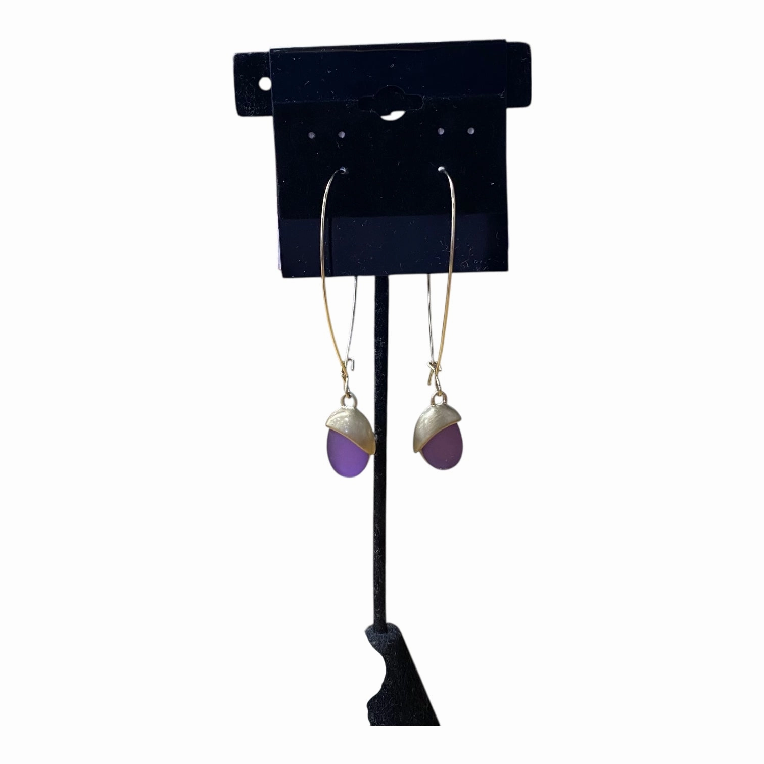 Earrings Dangle/Drop In Purple