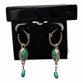 Earrings Dangle/Drop  In Teal