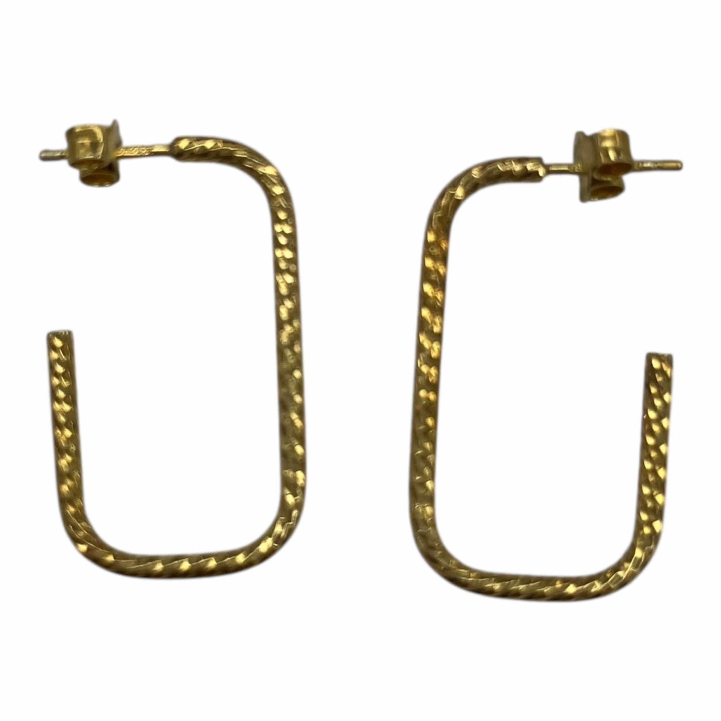 Earrings Hoop By Clothes Mentor In Gold