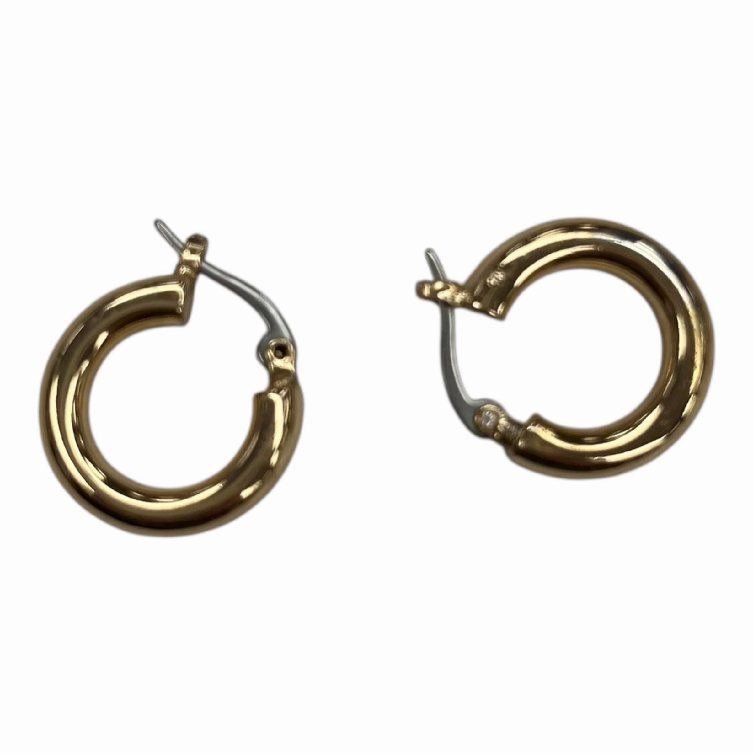 Earrings Hoop By Clothes Mentor In Gold