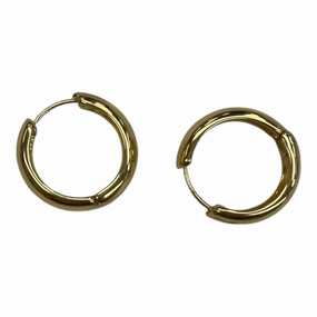 Earrings Hoop By Clothes Mentor In Gold