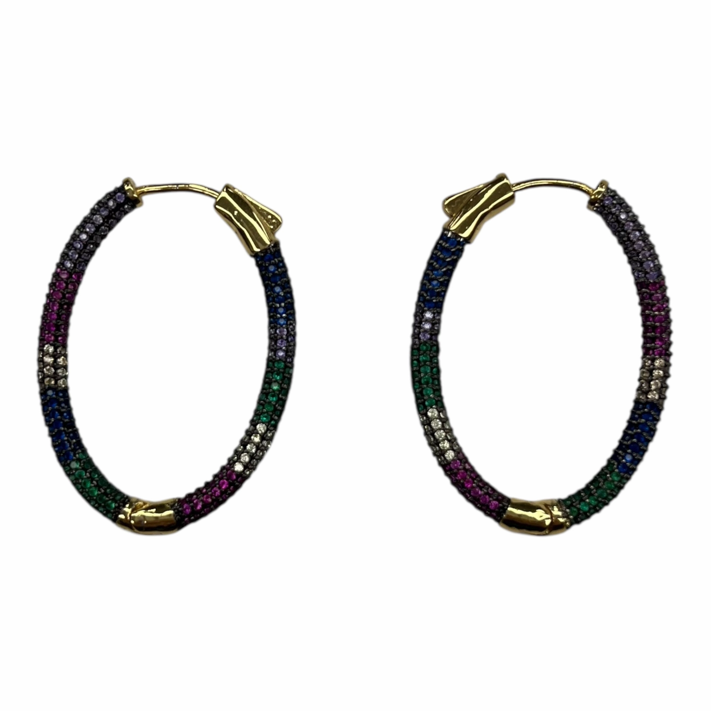 Earrings Hoop By Clothes Mentor In Multi