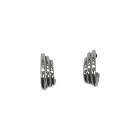 Earrings Hoop By Clothes Mentor In Silver